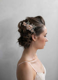 bridal hair comb, hair comb, bridal hair accessory, floral hair comb, floral bridal accessory, twigs and honey
