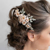 bridal hair comb, hair comb, bridal hair accessory, floral hair comb, floral bridal accessory, twigs and honey