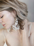 bridal earrings, floral earrings, bridal jewelry, jewelry, earrings, bridal accessory, twigs and honey