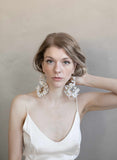 bridal earrings, floral earrings, bridal jewelry, jewelry, earrings, bridal accessory, twigs and honey