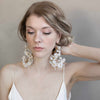 bridal earrings, floral earrings, bridal jewelry, jewelry, earrings, bridal accessory, twigs and honey