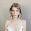 bridal earrings, floral earrings, bridal jewelry, jewelry, earrings, bridal accessory, twigs and honey