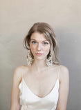 bridal earrings, floral earrings, bridal jewelry, jewelry, earrings, bridal accessory, twigs and honey