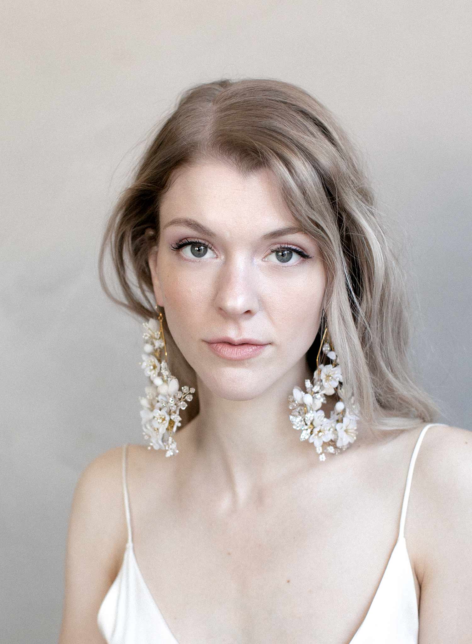 Decadent blossom chandelier earrings - Style #949
