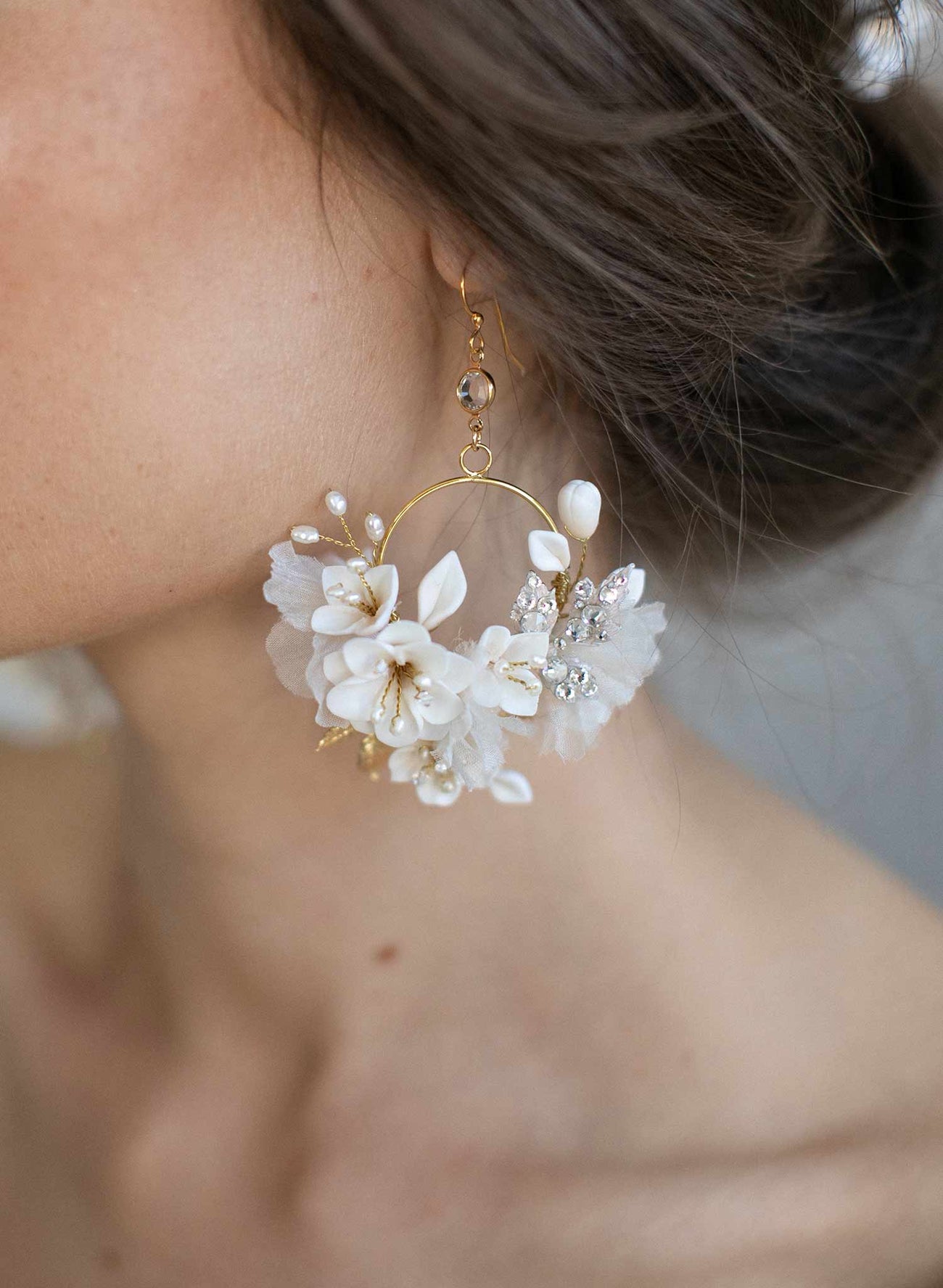 Micara - Creamy Blooms - Earrings main image 1