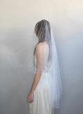 pearl veil, bridal veil, wedding veil, pearl wedding veil, fingertip veil, ivory veil, twigs and honey