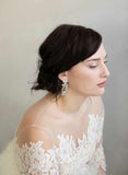 earrings, bridal earrings, crystal bridal earrings, wedding accessory, twigs and honey, bridal jewelry