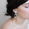 earrings, bridal earrings, crystal bridal earrings, wedding accessory, twigs and honey, bridal jewelry