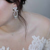earrings, bridal earrings, crystal bridal earrings, wedding accessory, twigs and honey, bridal jewelry