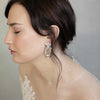 earrings, bridal earrings, crystal bridal earrings, wedding accessory, twigs and honey, bridal jewelry