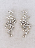 crystal bridal earrings, twigs and honey, bridal earrings, wedding jewelry, crystal earrings, bridal accessory
