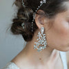 bridal earrings, bridal jewelry, crystal bridal earrings, twigsandhoney, bridal jewelry, wedding jewelry