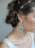 bridal earrings, bridal jewelry, crystal bridal earrings, twigsandhoney, bridal jewelry, wedding jewelry