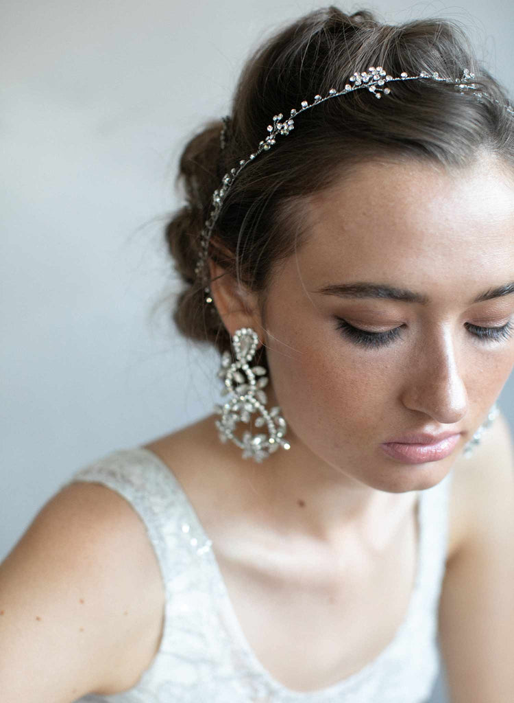 bridal earrings, bridal jewelry, crystal bridal earrings, twigsandhoney, bridal jewelry, wedding jewelry