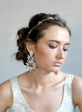 Double crystal loop drop earrings - Style #974