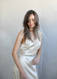 bridal veils, pearl and sequin veil, pearl veil, twigs and honey, wedding veil