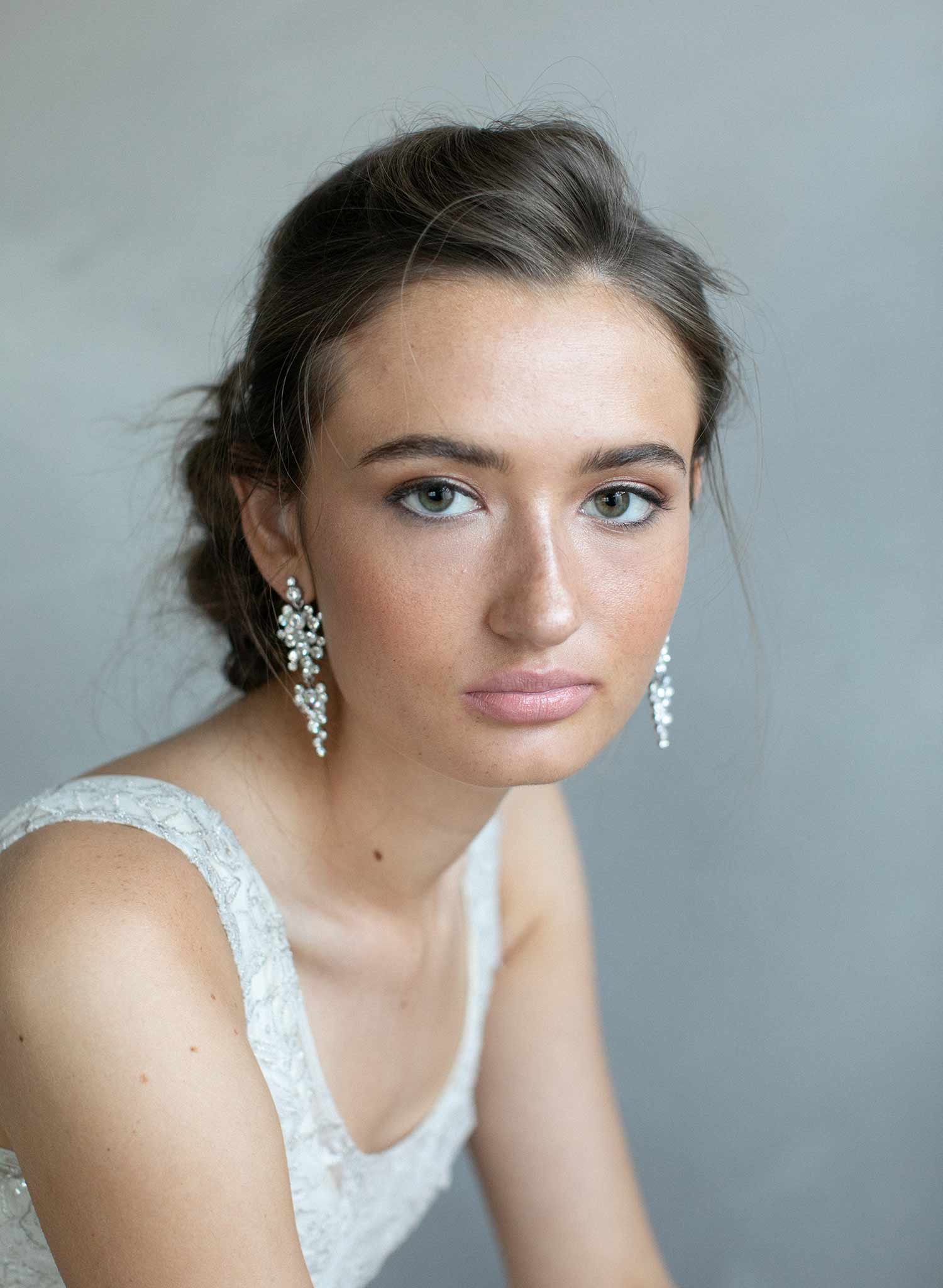 Bridal earrings, bridal jewelry, wedding accessories, crystal bridal earrings, twigs and honey