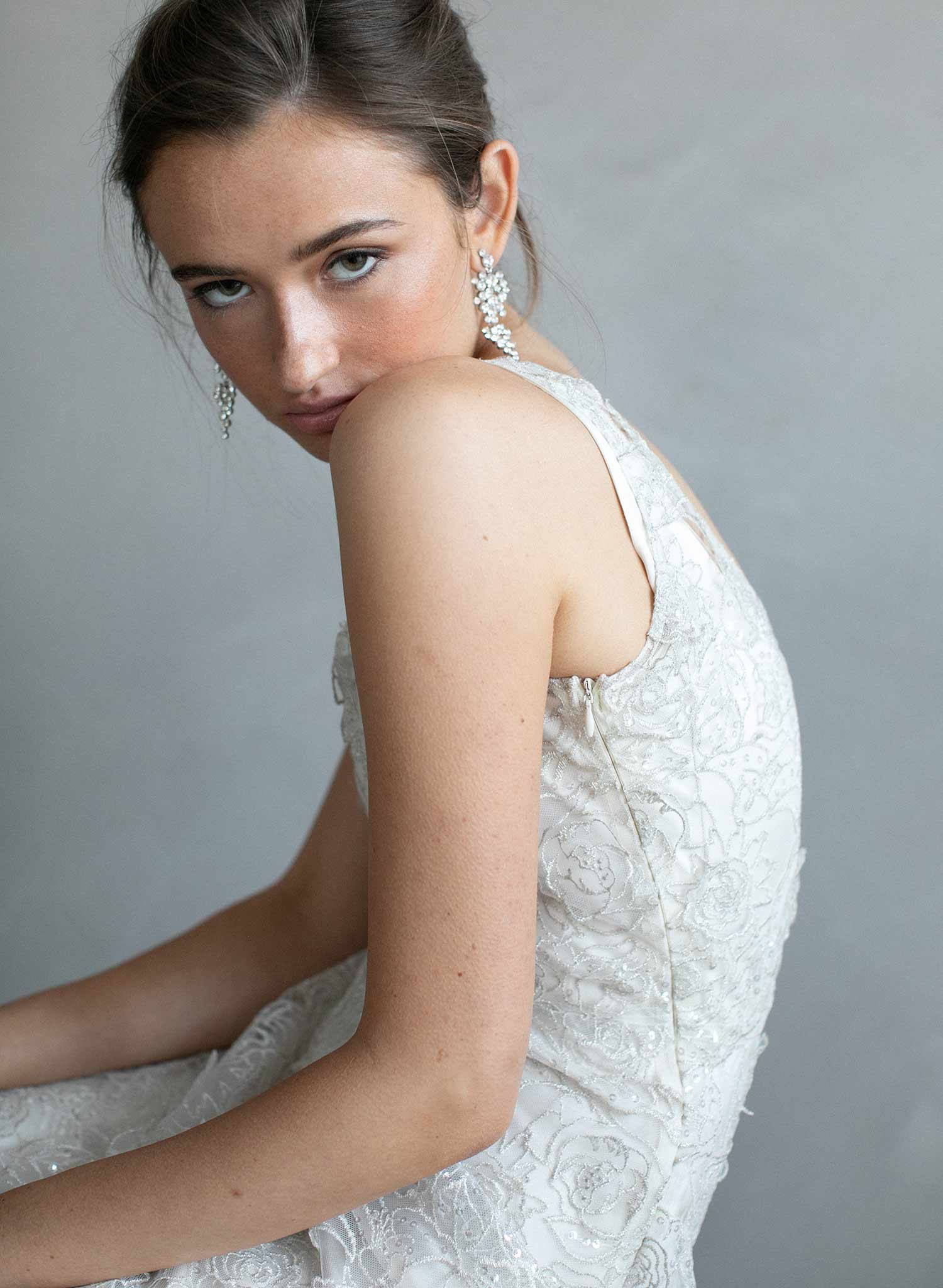 Bridal earrings, bridal jewelry, wedding accessories, crystal bridal earrings, twigs and honey