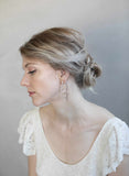 Bridal earrings, bridal jewelry, wedding accessories, crystal bridal earrings, twigs and honey