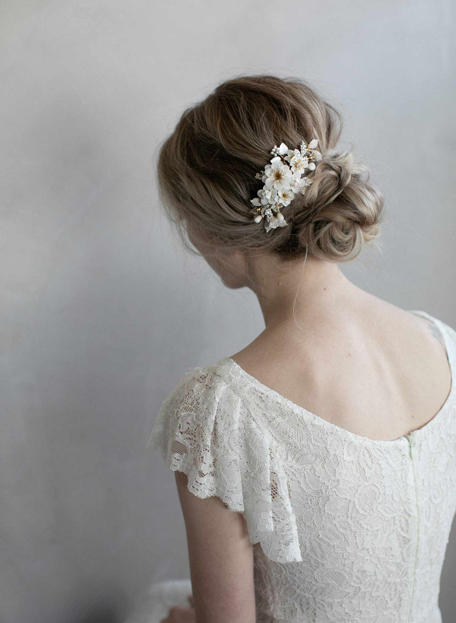 bridal fresh flower headpieces