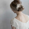 bridal floral hair comb, handmade, twigs and honey, wedding