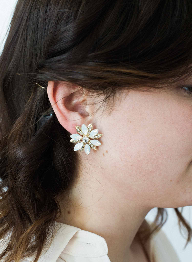 Regal opal starburst earrings - Style #9032
