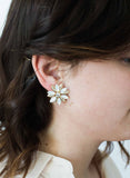 Regal opal starburst earrings - Style #9032