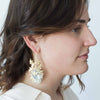 Enraptured crystal and gilded vine earrings  - Style #9027