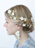 Hydrangea and pearl hair vine - Style #9035