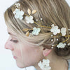 Hydrangea and pearl hair vine - Style #9035