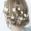 Hydrangea and pearl hair vine - Style #9035