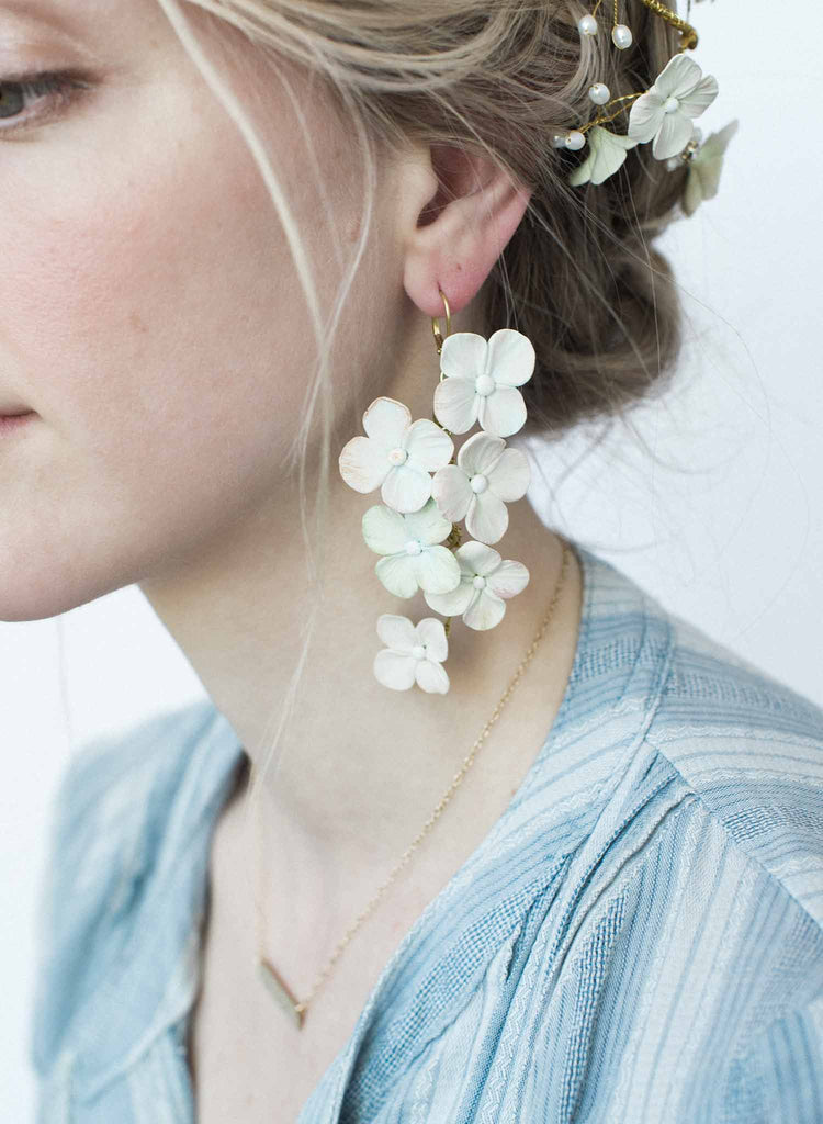 Hydrangea earrings - Style #9039