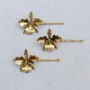 Gold plated petite orchid bobby pin set of 3 - Style #360