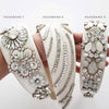 embroidered bridal crystal headband by twigs & honey