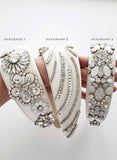 embroidered bridal crystal headband by twigs & honey