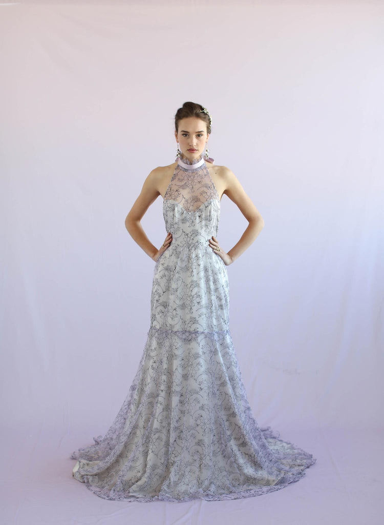 Wisteria - Lace halter gown - Style #TH024