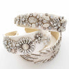 embroidered bridal crystal headband by twigs & honey