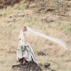 Simple Cathedral or Chapel length veil - Style #357