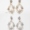 Baby's breath bridal pearl earrings - Style #2063